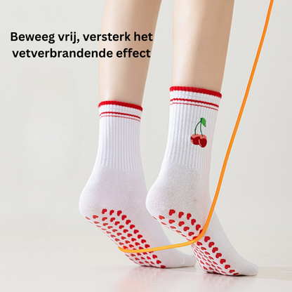 Anti-slip pilates sokken