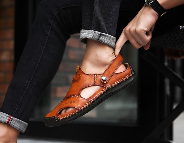 OrthoFlex™ Premium Leren Sandalen