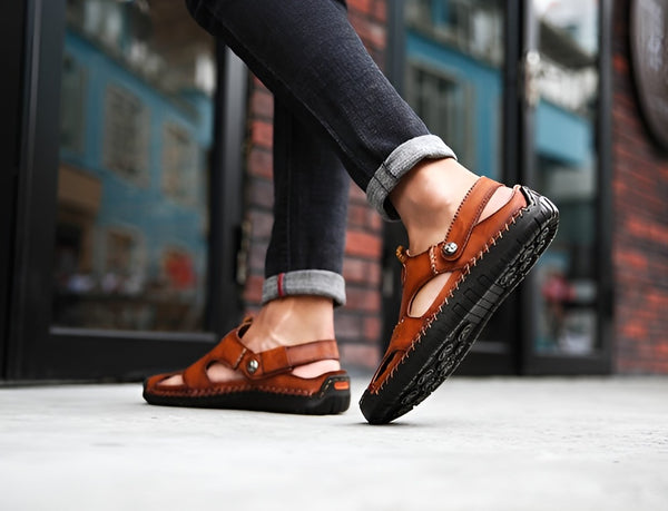 OrthoFlex™ Premium Leren Sandalen