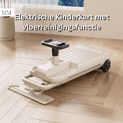 Elektrische Kinderkart met vloerreinigingsfunctie