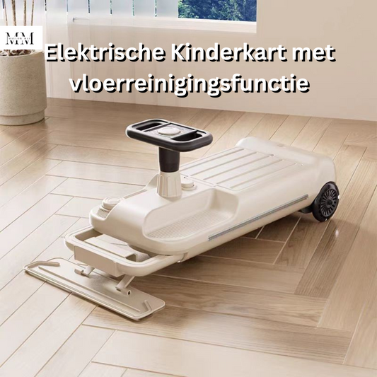 Elektrische Kinderkart met vloerreinigingsfunctie