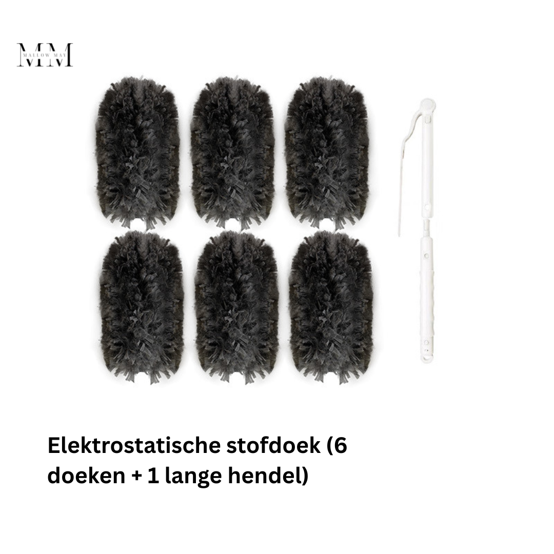 Elektrostatische Stofdoek (6 doeken + 1 lange hendel)
