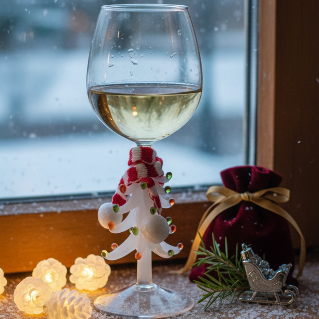 Kerst Wijnglas