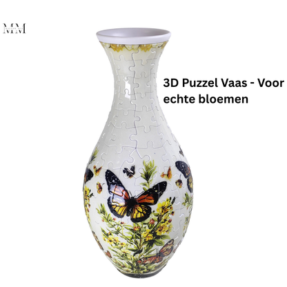 3D Puzzel Vaas - Voor Echte Bloemen