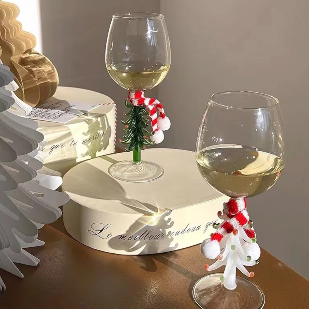 Kerst Wijnglas
