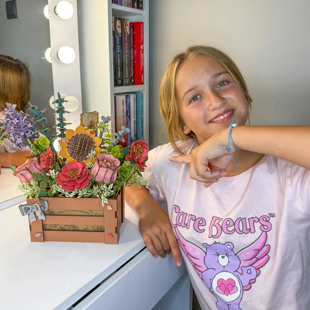 Houten 3D Puzzel - Bloemen