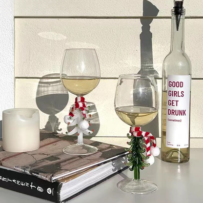 Kerst Wijnglas