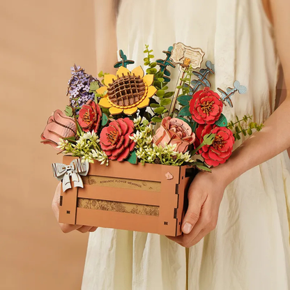 Houten 3D Puzzel - Bloemen