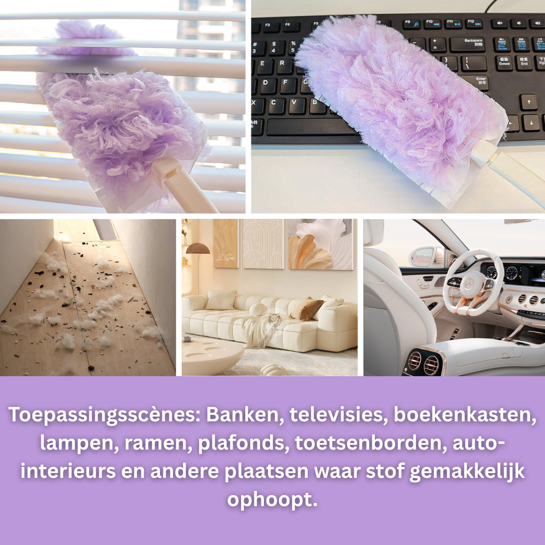 Elektrostatische Stofdoek (6 doeken + 1 lange hendel)