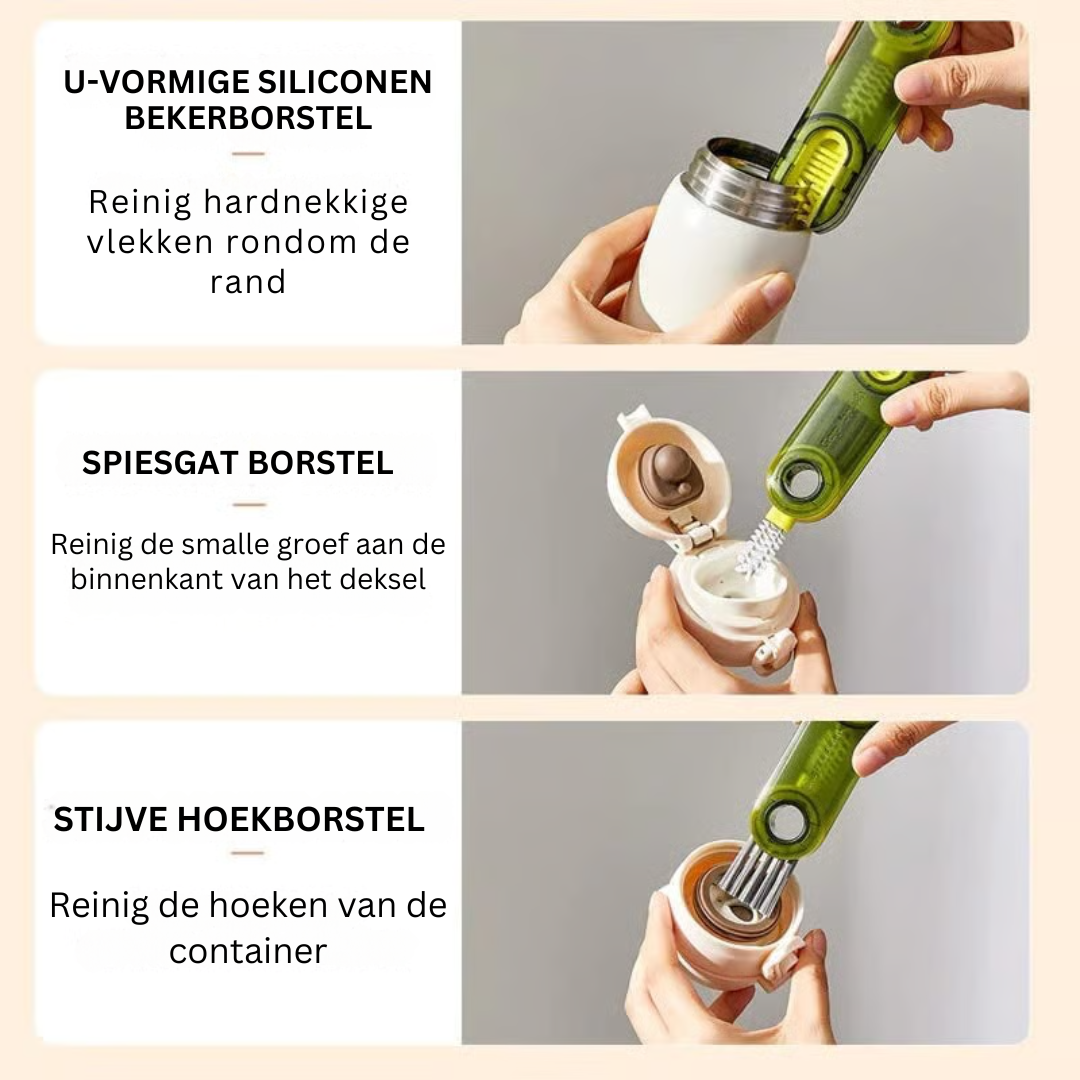 3-in-1 Multifunctionele Reinigingsborstel