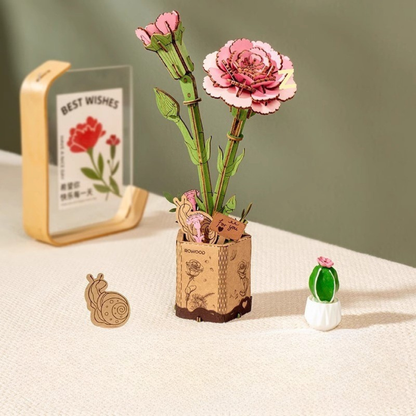 Houten 3D Puzzel - Bloemen