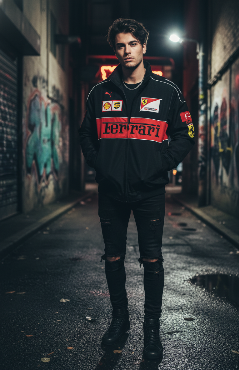 Black F1 Racing Jacket