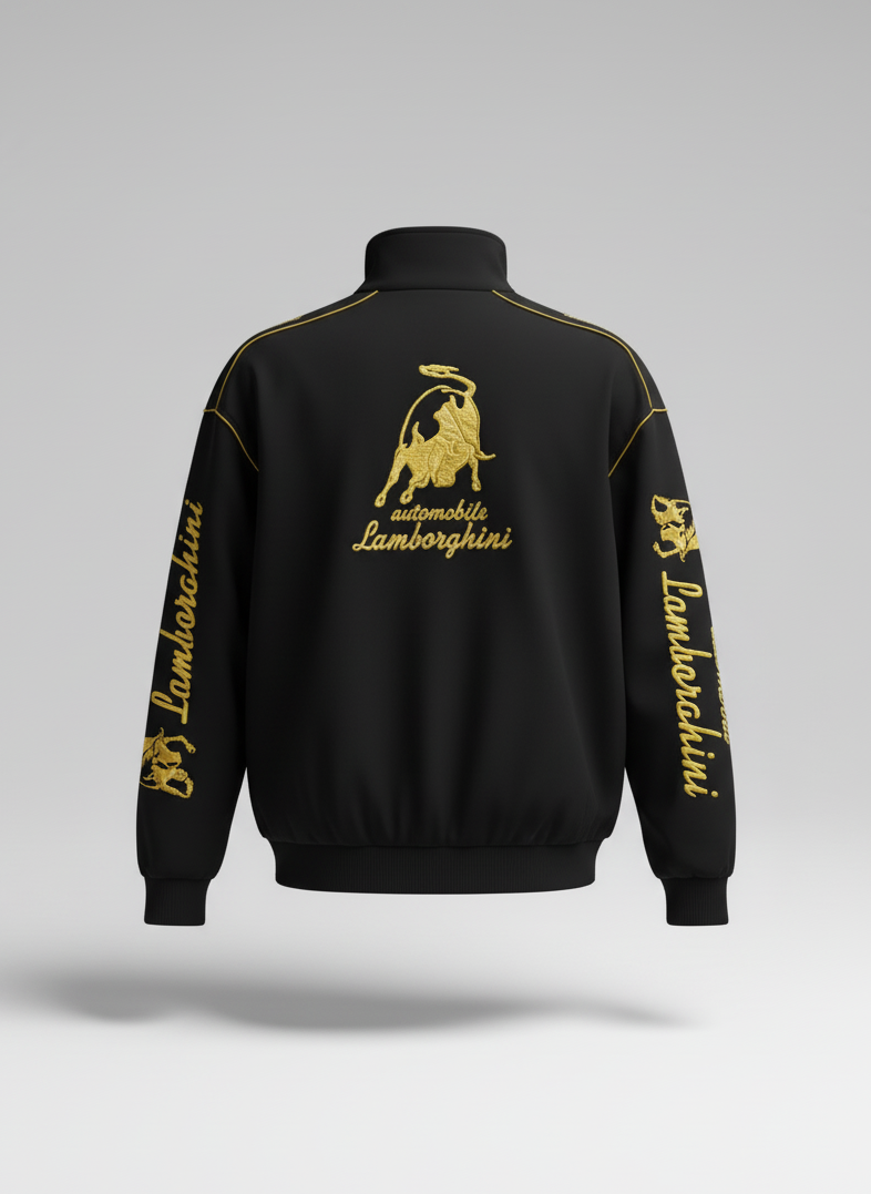 Black and Yellow Racing Jacket