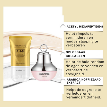 Hals- en oogverzorgingsset – Verstevigen, verzachten en hydrateren