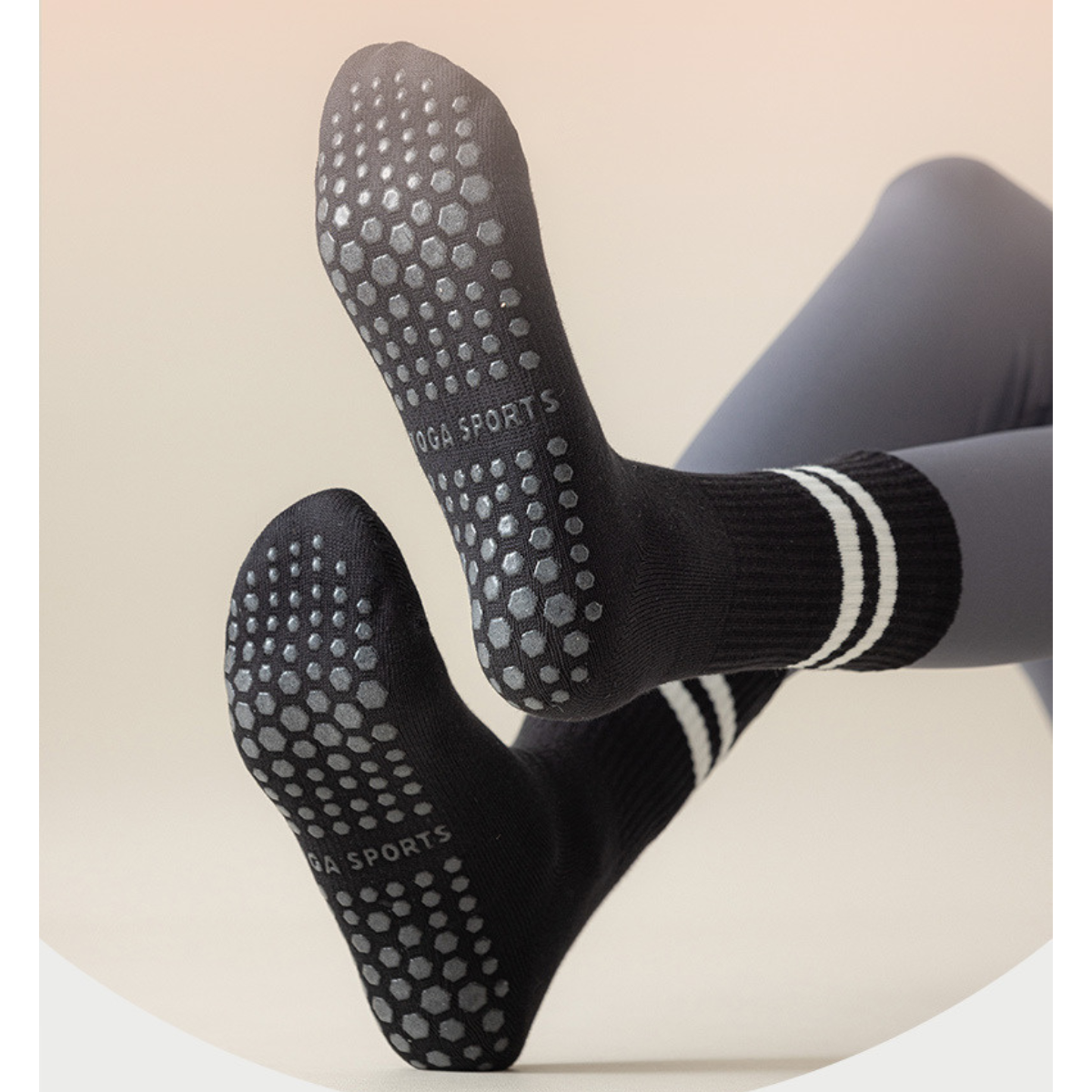 Anti-Slip Pilates Sokken – Comfort & Grip bij elke beweging