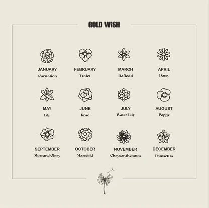 Golden Birth Bloom Necklace