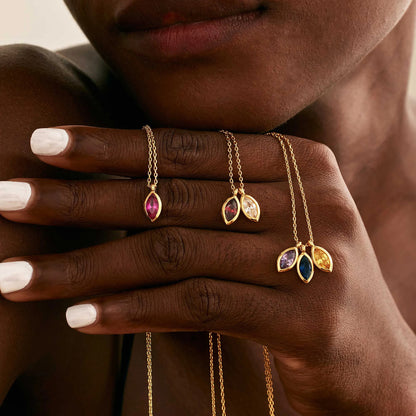 Birthleaf Charm Necklace